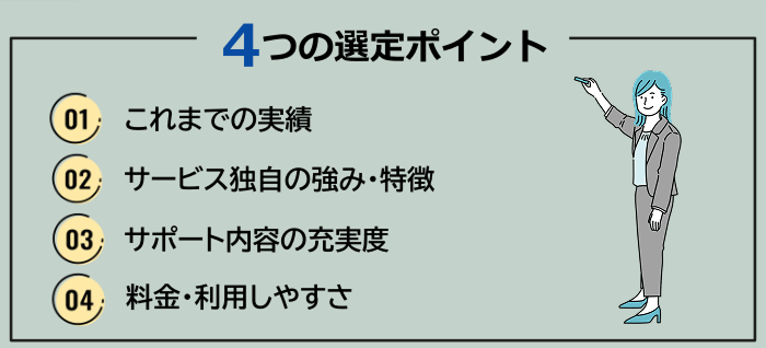 塾講師におすすめの転職エージェント・転職サイトの選定ポイント